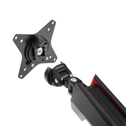 Logilink Desk Mount 17-32 " Tilt, swivel, level adjustment, rotate Maximum weight (capacity) 8 kg Black/Red