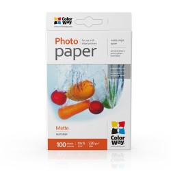 ColorWay PM2201004R Matte Photo Paper White 10 x 15 cm 220 g/m 