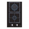 CATA Hob SCI 3002 BK Gas on glass Number of burners/cooking zones 2 Rotary knobs Black