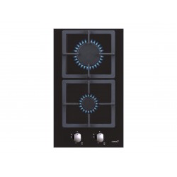 CATA Hob SCI 3002 BK Gas on glass Number of burners/cooking zones 2 Rotary knobs Black
