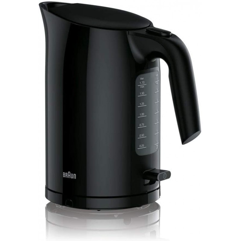 Braun Kettle WK3100BK PurEase Standard 2200 W 1.7 L Plastic 360 rotational base Black Braun Kettle WK3100BK PurEase Standard 2200 W 1.7 L Plastic 360 rotational base Black