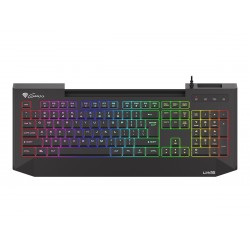 Genesis LITH 400 Gaming keyboard Number of backlight modes: 9 Response time: 8 ms Wrist rest RGB LED light US Wired