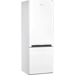 INDESIT Refrigerator LI6 S1E W Energy efficiency class F Free standing Combi Height 158.8 cm Fridge net capacity 197 L Freezer n