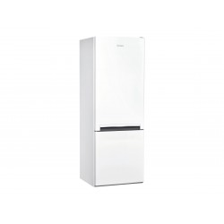 INDESIT Refrigerator LI6 S1E W Energy efficiency class F Free standing Combi Height 158.8 cm Fridge net capacity 197 L Freezer n