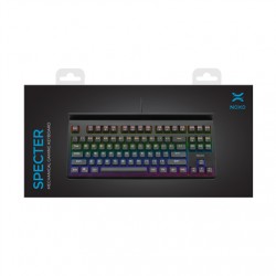 NOXO Specter Gaming keyboard Mechanical Mechanical switches with noticeable tactile and audible feedback Individually backlit ke