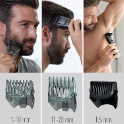 Panasonic Beard and hair trimmer ER-GB80-H503 Number of length steps 39 Step precise 0.5 mm Black Corded/ Cordless