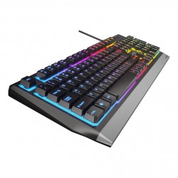 Genesis Rhod 300 RGB Gaming keyboard Spill resistant Durable body Multimedia Keys Non-slip rubber feet Folding feet RGB LED ligh