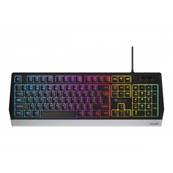 Genesis Rhod 300 RGB Gaming keyboard Spill resistant Durable body Multimedia Keys Non-slip rubber feet Folding feet RGB LED ligh
