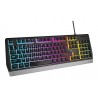 Genesis Rhod 300 RGB Gaming keyboard Spill resistant Durable body Multimedia Keys Non-slip rubber feet Folding feet RGB LED ligh