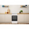 INDESIT Cooker IS5V8GMW/E Hob type Vitroceramic Oven type Electric White Width 50 cm Grilling 57 L Depth 60 cm