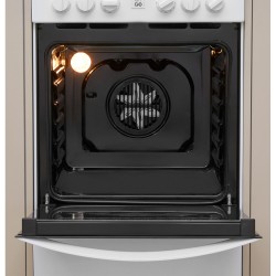 INDESIT Cooker IS5V8GMW/E Hob type Vitroceramic Oven type Electric White Width 50 cm Grilling 57 L Depth 60 cm