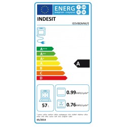 INDESIT Cooker IS5V8GMW/E Hob type Vitroceramic Oven type Electric White Width 50 cm Grilling 57 L Depth 60 cm