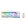 MSI Vigor GK30 COMBO WHITE Keyboard and Mouse Set Wired Mouse included Keyboard stunning RGB lighting effects in 6 areas. CLUTCH