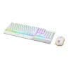 MSI Vigor GK30 COMBO WHITE Keyboard and Mouse Set Wired Mouse included Keyboard stunning RGB lighting effects in 6 areas. CLUTCH