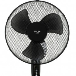 Adler Fan AD 7323b Stand Fan Number of speeds 3 90 W Oscillation Diameter 40 cm Black