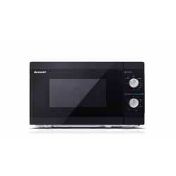 Sharp Microwave Oven with Grill YC-MG01E-B Free standing 800 W Grill Black