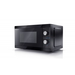 Sharp Microwave Oven with Grill YC-MG01E-B Free standing 800 W Grill Black