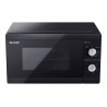 Sharp Microwave Oven with Grill YC-MG01E-B Free standing 800 W Grill Black