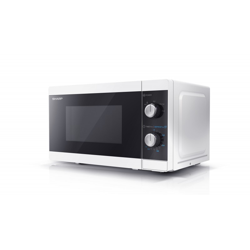 Sharp Microwave Oven YC-MS01E-W Free standing 800 W White