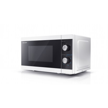 Sharp Microwave Oven YC-MS01E-W Free standing 800 W White