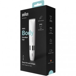 Braun Body Mini Trimmer BS1000 Bulb lifetime (flashes) Not applicable Number of power levels 1 Wet & Dry White