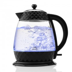 ETA Crystal Kettle ETA315490000 Electric 2200 W 1.7 L Glass 360 rotational base Glass/Black