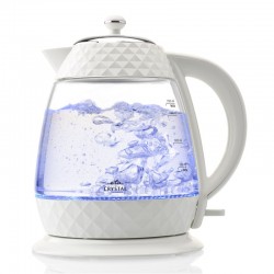 ETA Crystal Kettle ETA315490010 Electric 2200 W 1.7 L Glass 360 rotational base Glass/White