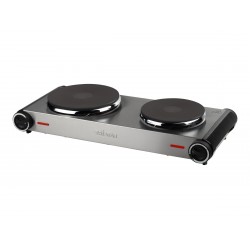 Tristar Free standing table hob KP-6248 Number of burners/cooking zones 2 Stainless Steel/Black Electric