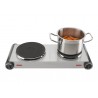 Tristar Free standing table hob KP-6248 Number of burners/cooking zones 2 Stainless Steel/Black Electric