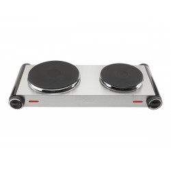Tristar Free standing table hob KP-6248 Number of burners/cooking zones 2 Stainless Steel/Black Electric