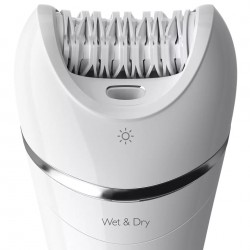 Philips Epilator BRE700/00 Operating time (max) 40 min Number of power levels N/A Wet & Dry White