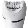 Philips Epilator BRE700/00 Operating time (max) 40 min Number of power levels N/A Wet & Dry White