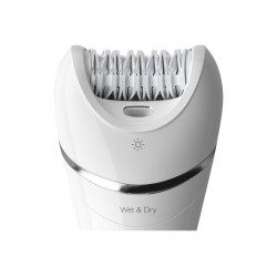 Philips Epilator BRE700/00 Operating time (max) 40 min Number of power levels N/A Wet & Dry White