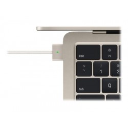 Apple MacBook Air Starlight 13.6 " IPS 2560 x 1664 Apple M2 8 GB SSD 512 GB Apple M2 10-core GPU Without ODD macOS 802.11ax Blue