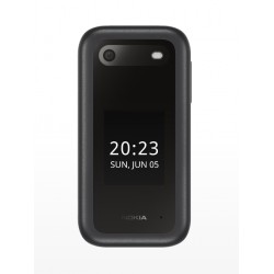 Nokia 2660 Flip Black 2.8 " TFT LCD 240 x 320 0.128 GB Dual SIM Nano-SIM Main camera 0.3 MP 1450 mAh Bluetooth 4.2
