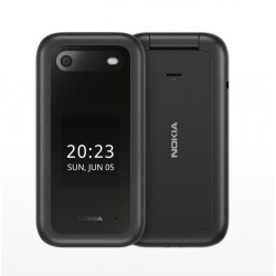 Nokia 2660 Flip Black 2.8 " TFT LCD 240 x 320 0.128 GB Dual SIM Nano-SIM Main camera 0.3 MP 1450 mAh Bluetooth 4.2