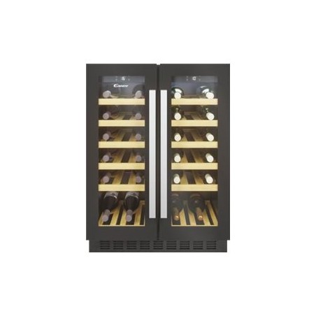 Candy Wine Cooler CCVB 60D/1 Energy efficiency class G Built-in Bottles capacity 38 Black