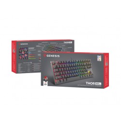 Genesis THOR 303 TKL Mechanical Gaming Keyboard Hot Swap technology allows for instant switch replacement without the need for s