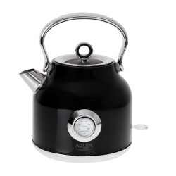 Adler Kettle with a Thermomete AD 1346b Electric 2200 W 1.7 L Stainless steel 360 rotational base Black