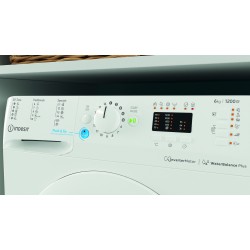 INDESIT Washing machine BWSA 61294 W EU N Energy efficiency class C Front loading Washing capacity 6 kg 1151 RPM Depth 42.5 cm W