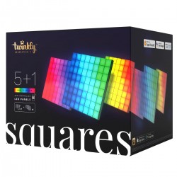 Twinkly Squares Smart LED Panels Starter Kit (6 panels) Twinkly Squares Smart LED Panels Starter Kit (6 panels) RGB 16M+ colors