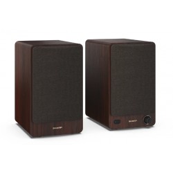 Sharp CP-SS30 Bookshelf Speakers, Brown Sharp Speakers CP-SS30(BR) Bookshelf 60 W Wireless connection Brown Bluetooth