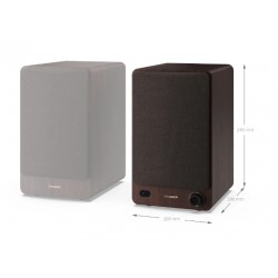 Sharp CP-SS30 Bookshelf Speakers, Brown Sharp Speakers CP-SS30(BR) Bookshelf 60 W Wireless connection Brown Bluetooth