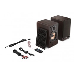 Sharp CP-SS30 Bookshelf Speakers, Brown Sharp Speakers CP-SS30(BR) Bookshelf 60 W Wireless connection Brown Bluetooth
