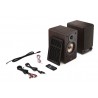 Sharp CP-SS30 Bookshelf Speakers, Brown Sharp Speakers CP-SS30(BR) Bookshelf 60 W Wireless connection Brown Bluetooth