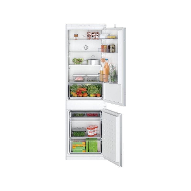 Bosch Refrigerator KIV86NSE0 Series 2 Energy efficiency class E Built-in Combi Height 177.2 cm Fridge net capacity 183 L Freezer