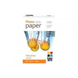 ColorWay | 200 g/m | A4 | A4 | High Glossy Photo Paper