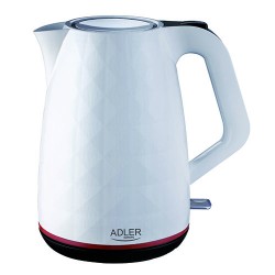 Adler | Kettle | AD 1277 | Standard | 2200 W | 1.7 L | Plastic | 360 rotational base | White
