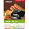 Mesko | MS 3032 | Sandwich maker | 750 W | Number of plates 1 | Number of pastry 2 | Black