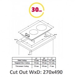 Simfer | H3.020.DEISP | Hob | Induction | Number of burners/cooking zones 2 | Touch | Timer | Black
